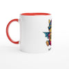 Mug intérieur coloré personnalisable avec un super dragonnet. Ce mug en céramique peut être personnalisé avec un prénom, parfait pour un cadeau unique. Ajoutez une touche personnelle avec ce mug coloré