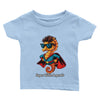 un T-shirt bébé personnalisable avec super hippocampe, idéal pour les tout-petits. Motifs d'animaux adorables et possibilité de personnalisation. Parfait comme cadeau unique pour bébé.