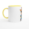 Mug en céramique personnalisable avec un dessin de girafon et intérieur coloré. Idéal pour ajouter un prénom et offrir un cadeau unique. Mug personnalisé avec prénom, disponible en plusieurs couleurs. Parfait pour un usage quotidien ou pour offrir.