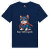 T-shirt adulte unisexe en coton bio personnalisable avec illustration d'un super bouledogue. Idéal pour hommes et femmes, ce tee-shirt unisexe peut être personnalisé selon vos préférences. Parfait comme cadeau unique et écologique