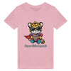 T-shirt enfant bio personnalisable avec un super motif de jaguar. Idéal pour les jeunes explorateurs et amateurs d'animaux. Personnalisez ce t-shirt pour un look unique!