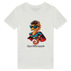 T-shirt enfant bio personnalisable avec un dessin d'un super hippocampe. Idéal pour les enfants qui aiment les animaux marins et les vêtements uniques. Disponible en plusieurs tailles et couleurs. Parfait pour offrir un cadeau original et écologique