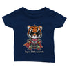 T-shirt bébé personnalisable avec un dessin de super tigre. Idéal comme cadeau unique pour bébé. Tee-shirt bébé, personnalisé avec un dessin d'animal. Personnalisation disponible