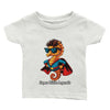 un T-shirt bébé personnalisable avec super hippocampe, idéal pour les tout-petits. Motifs d'animaux adorables et possibilité de personnalisation. Parfait comme cadeau unique pour bébé.