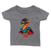 un T-shirt bébé personnalisable avec super hippocampe, idéal pour les tout-petits. Motifs d'animaux adorables et possibilité de personnalisation. Parfait comme cadeau unique pour bébé.